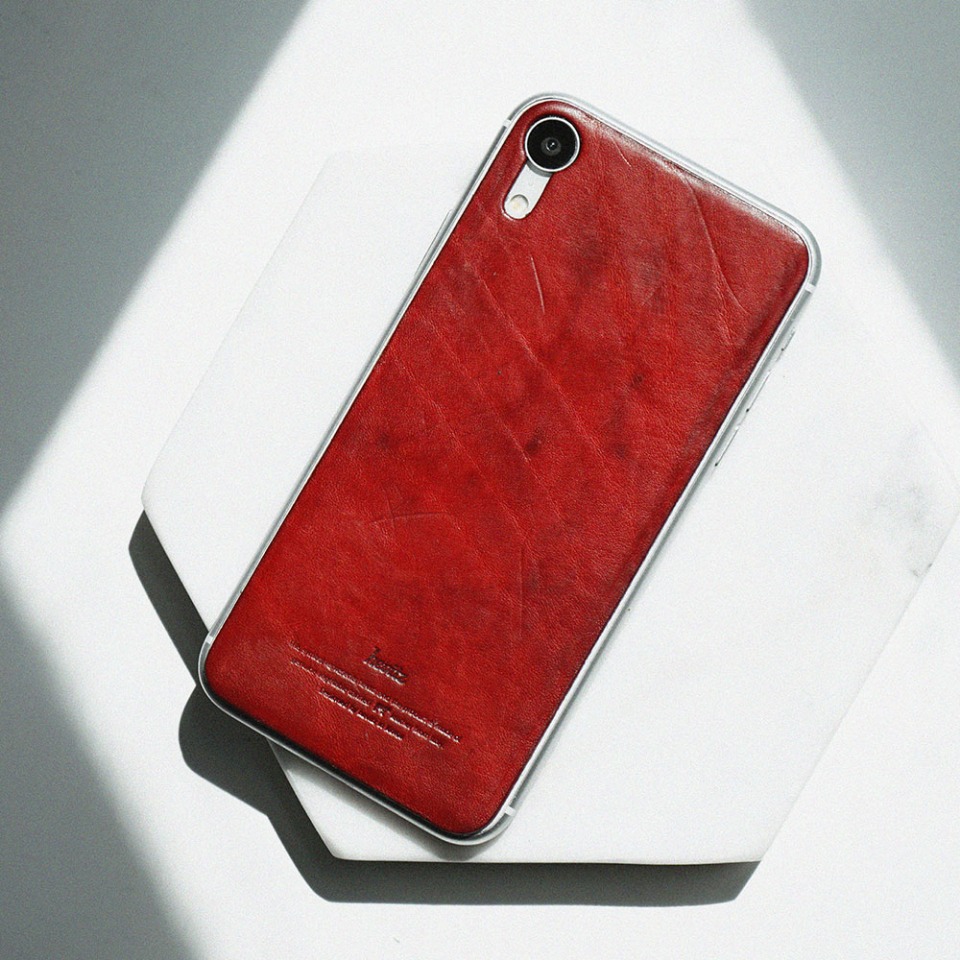 가죽공방 헤비츠 : Hevitz 3783 스마트폰 레더스킨 (아이폰XR)Smartphone Leather Skin for iPhoneXR